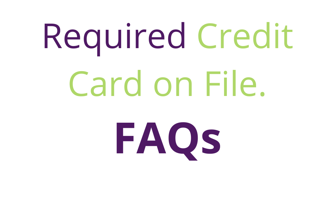 Booking Requirements – Credit Cards: FAQ